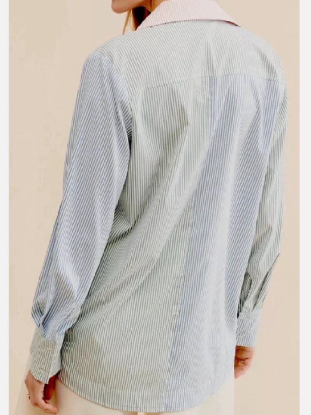 Anthropologie X 4SI3NNA Striped Megan Shirt Size Small - Picture 2 of 7